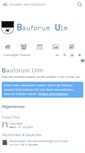 Mobile Screenshot of bauforum-ulm.de