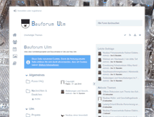 Tablet Screenshot of bauforum-ulm.de